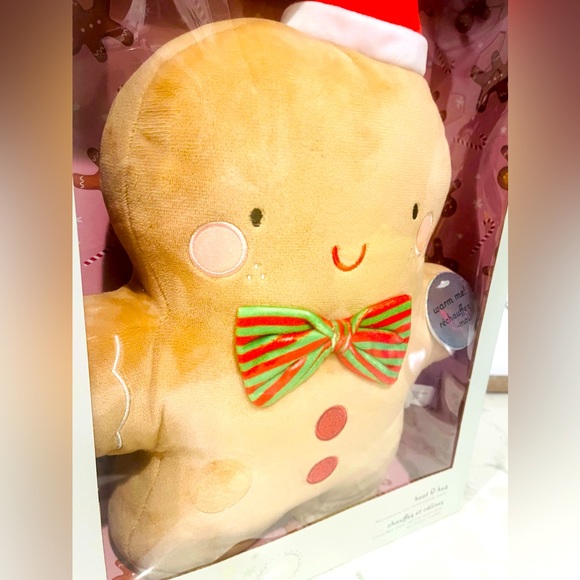 Holiday Rare Snuggle Buddy Gingerbread Heat And Hug Christmas Edition